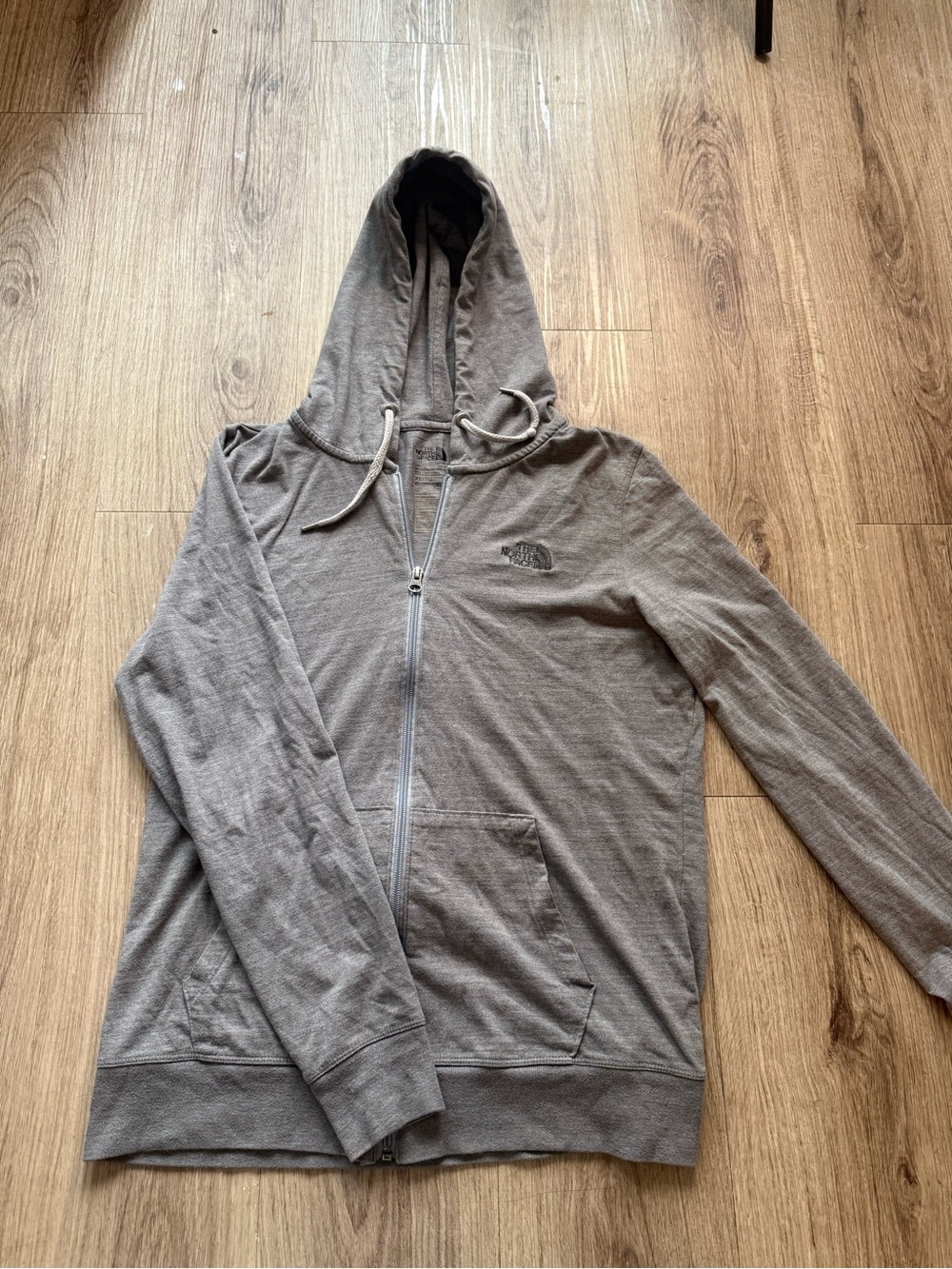 The North Face Men's Gray Zip-Up Hoodie Sweater